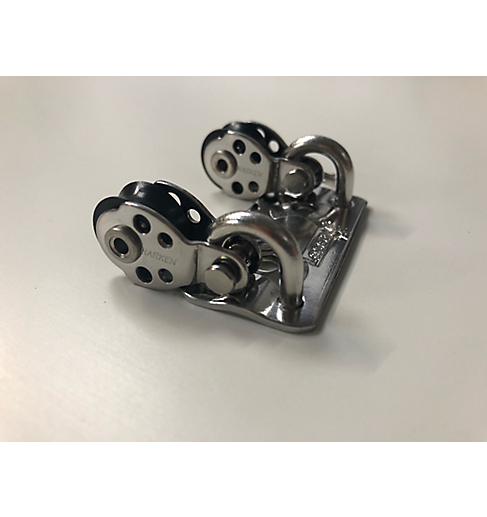 ILCA Deck Block Plate with Harken 16mm Airblocks