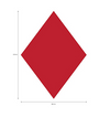 ILCA 4 & ILCA 6 Sail Rhombus (Diamond) - Red