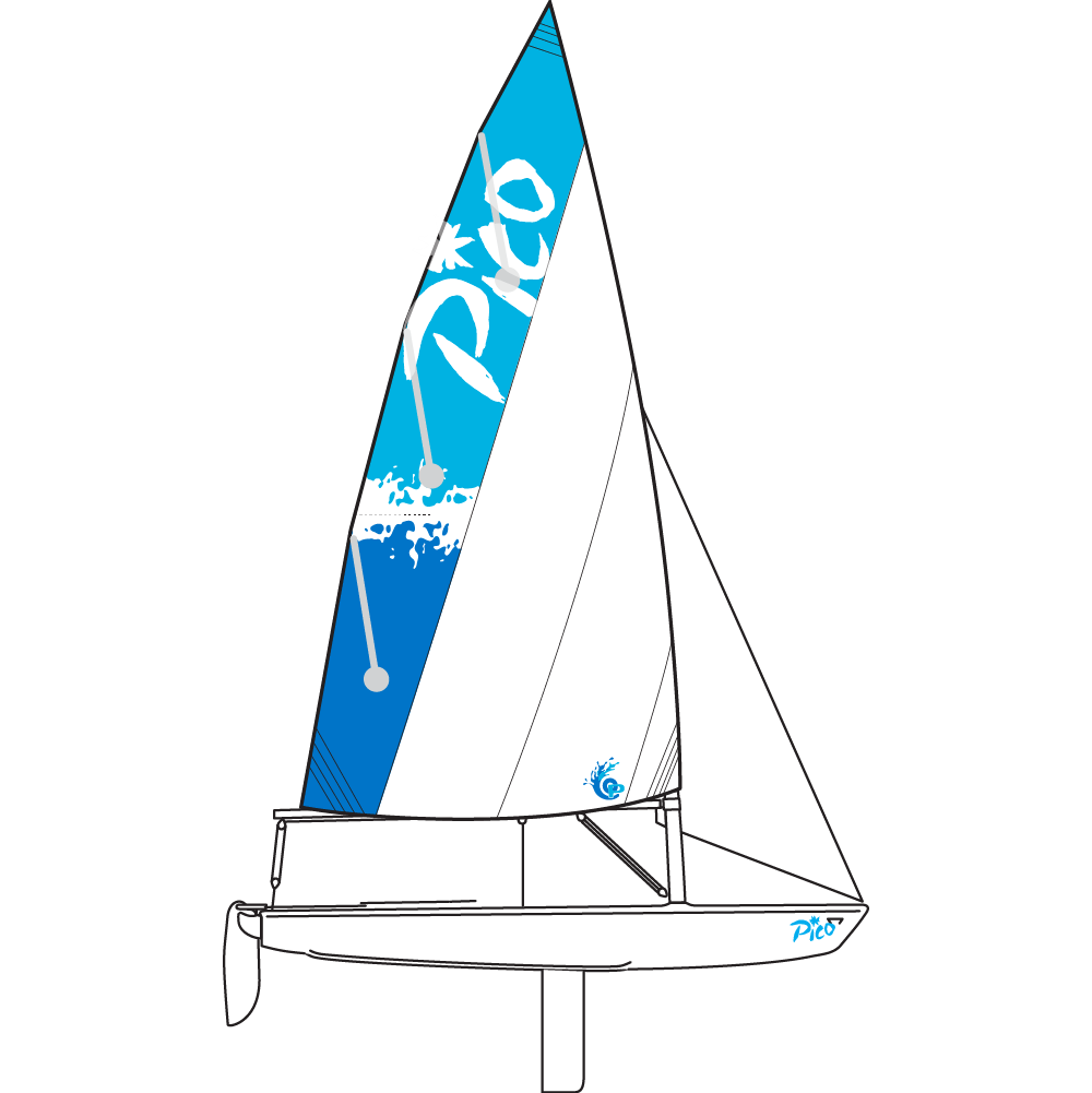 Pico Jib- White and Blue (New Design)